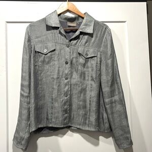 Croft & Barrow Button Up Lightweight Jacket